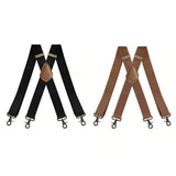 💼 Comfortable 4‑Clip Work Suspenders for Men