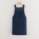 Adult Jour Apron - Lightweight Cotton Apron with Front Pocket, Ideal for Everyday Use, Waist Strap