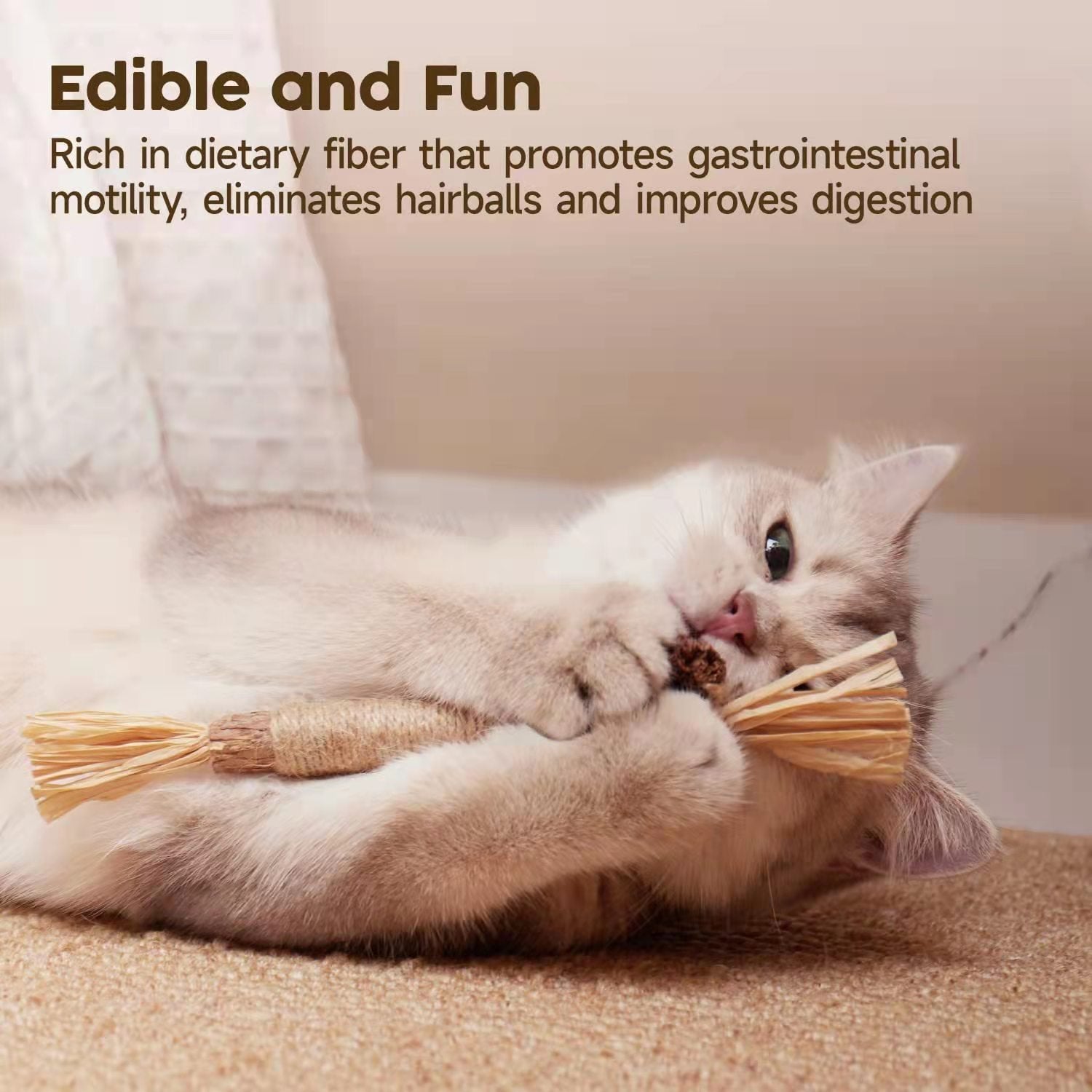 (🔥BIG SALE)Natural Silvervine Stick Cat Chew Toy--buy 5 get 5 free & free shipping（10pcs）