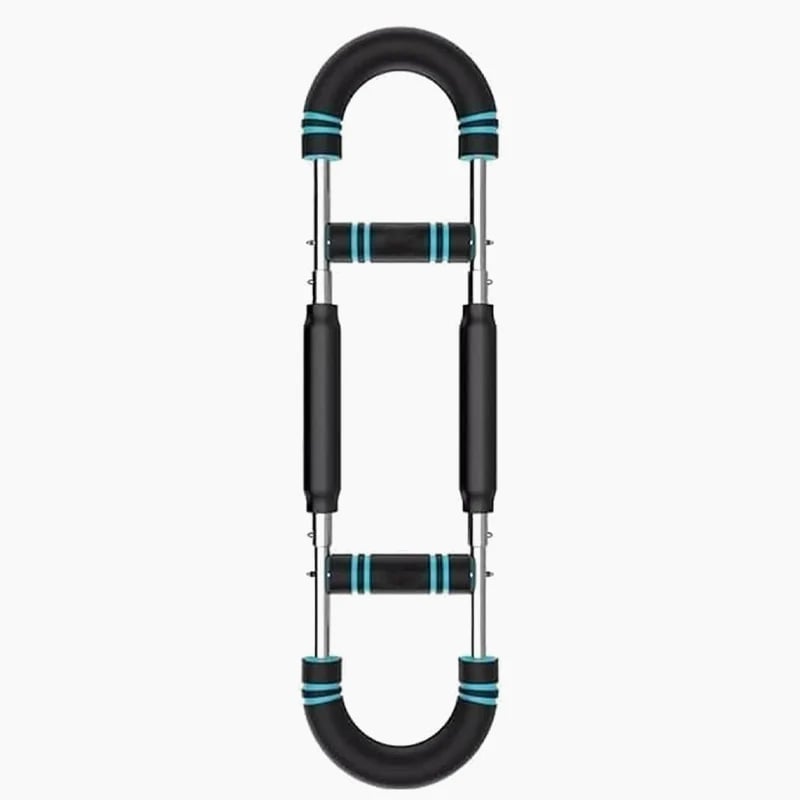 Adjustable weight bar for arm trainers, arm and torso strength training equipment, portable training device for home gyms and fitness