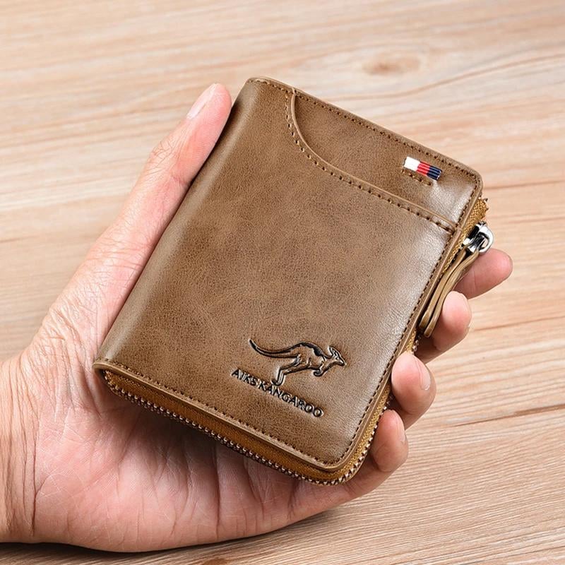 🎁-Men Wallet Zipper  Purse ( RFID PROTECTED )