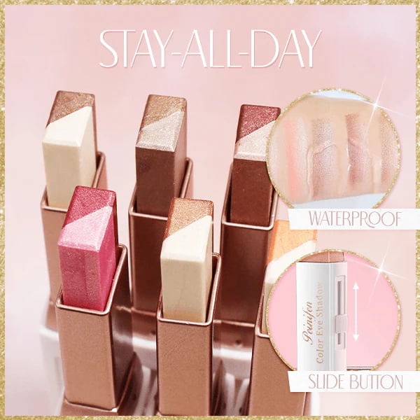 6Pcs Two Color Eyeshadow Stick Set