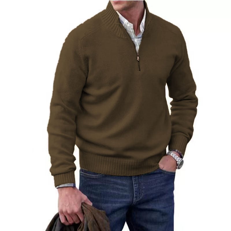 Men's Zipper Basic Sweater
