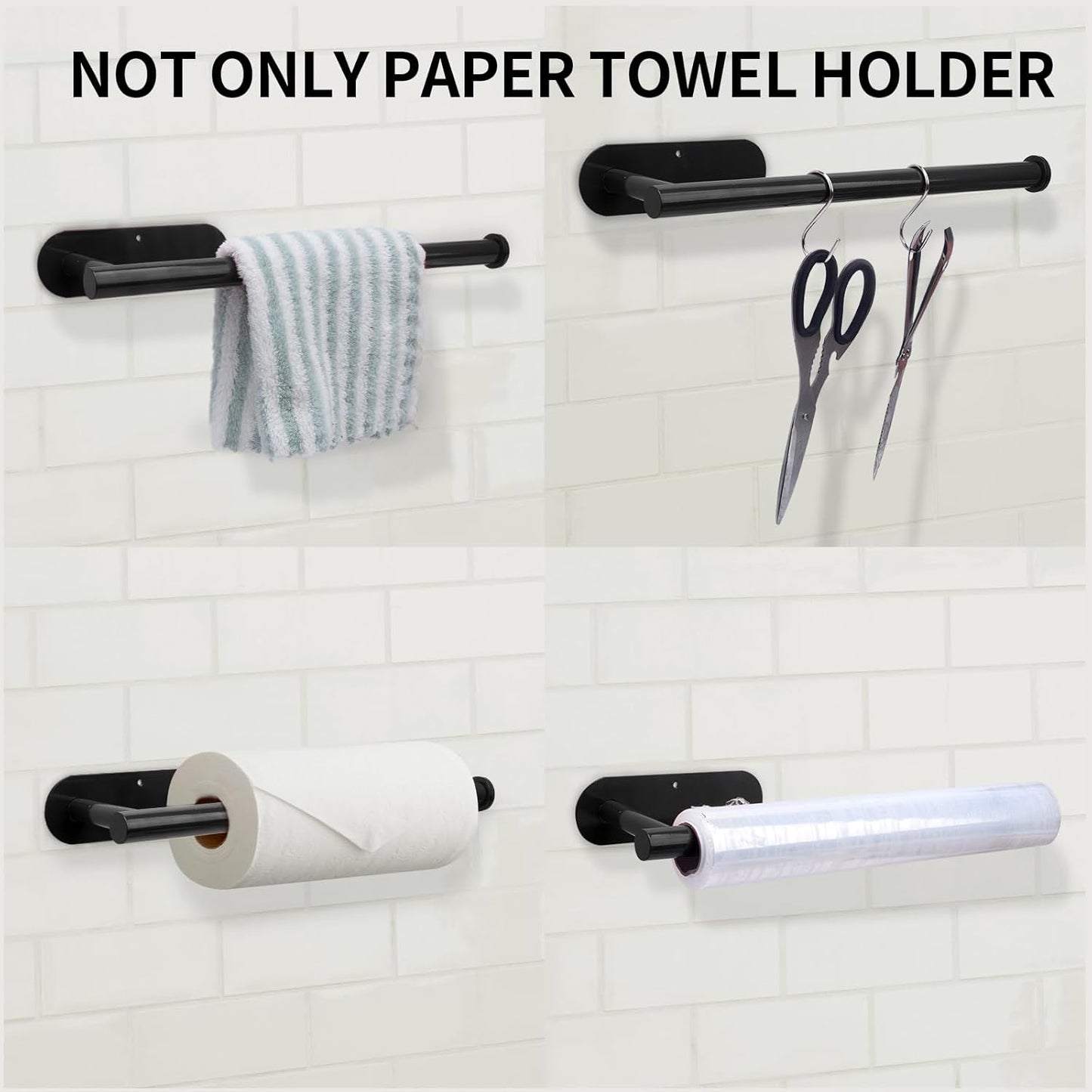 🧻Under Cabinet Paper Towel Holder – Declutter Your Kitchen Counter in Seconds ✨