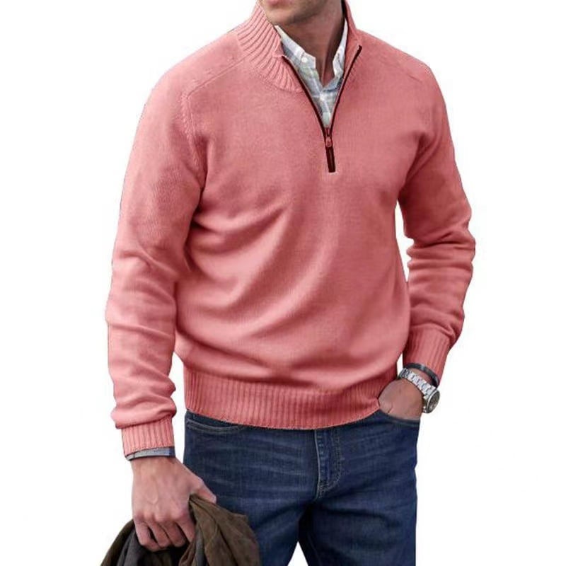 Men's Zipper Basic Sweater