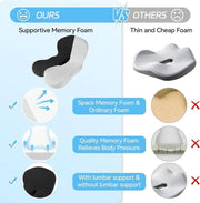 🎁Limited sale 50% discount🎁【Ergonomic design】Non-Slip Memory Foam Seat 💕For the most comfortable driving💕