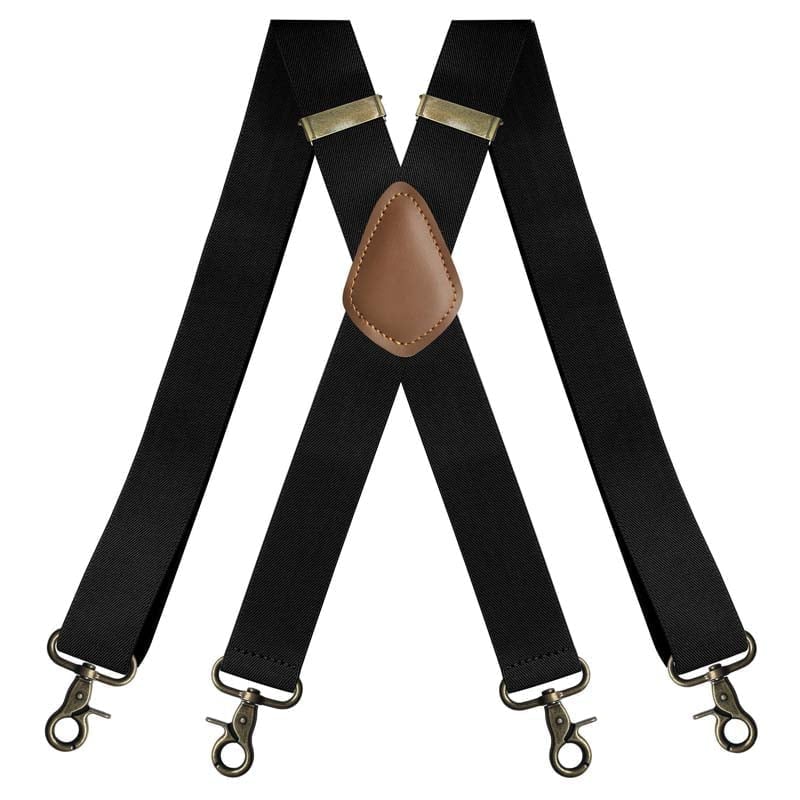 💼 Comfortable 4‑Clip Work Suspenders for Men
