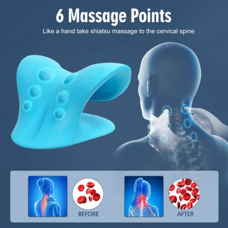 Neck Stretcher ,Neck Hump Corrector,Neck and Shoulder Relaxer Cervical Traction Device Pillow