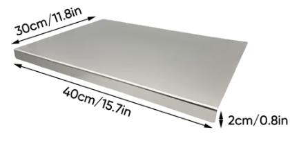 🧂 Premium Stainless Steel Cutting Board