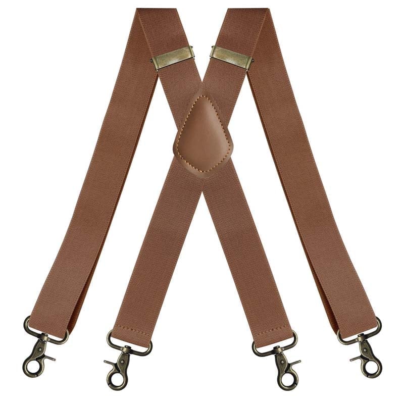 💼 Comfortable 4‑Clip Work Suspenders for Men