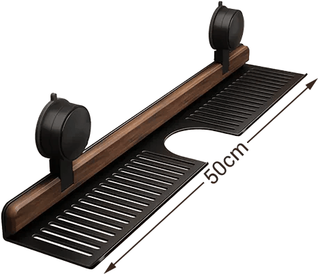 🔥Hot selling💥 Walnut Bathroom, Kitchen Suction Cup Shelf