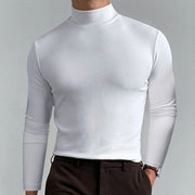 Ultimate Comfort Men's High Neck T-Shirt – Stretch, Breathable, Slim Fit for Gym & Daily Wear!