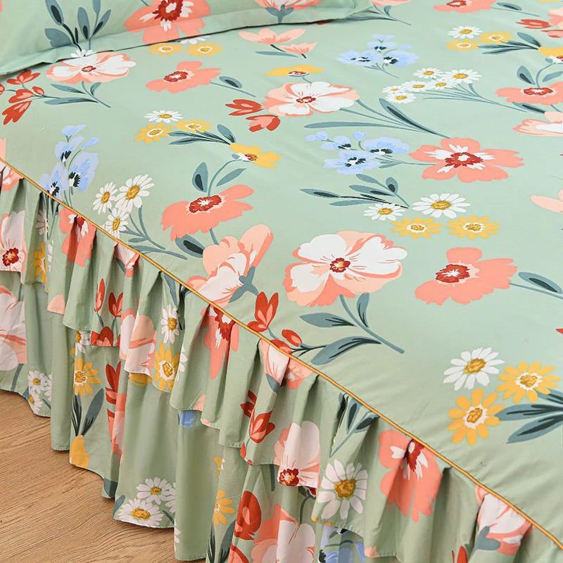 ⏳Limited-time 50% off⏰3-Piece Ruffled Bed Skirt Set🛏️