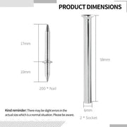 ✨Double-Head Skirting Thread Seamless Nail, Skirting Line Without Marks Nail, Invisible Security Screws Equipped with Nail Specific Sleeve Tool