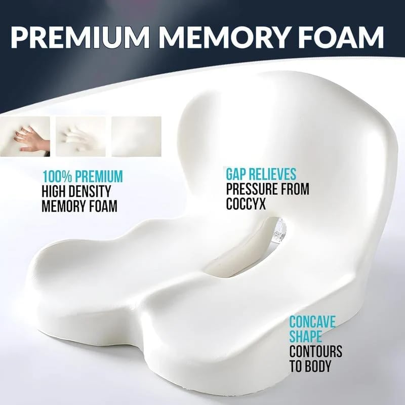 🎁Limited sale 50% discount🎁【Ergonomic design】Non-Slip Memory Foam Seat 💕For the most comfortable driving💕