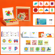 🎁Early Christmas Sale 50% OFF🔥Wooden Magnetic Pattern Block Puzzle Set🧩