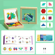 🎁Early Christmas Sale 50% OFF🔥Wooden Magnetic Pattern Block Puzzle Set🧩