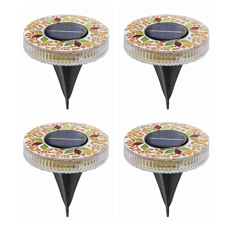 Mosaic Solar Disk Lights