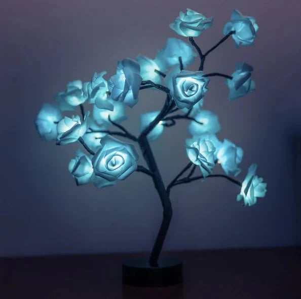 📢📢50% OFF！！⏰🌹Rose Flower Design Tree Night Light🌟