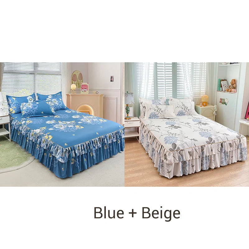 ⏳Limited-time 50% off⏰3-Piece Ruffled Bed Skirt Set🛏️