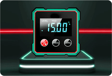 Magnetic Digital Angle Finder with Electronic Laser