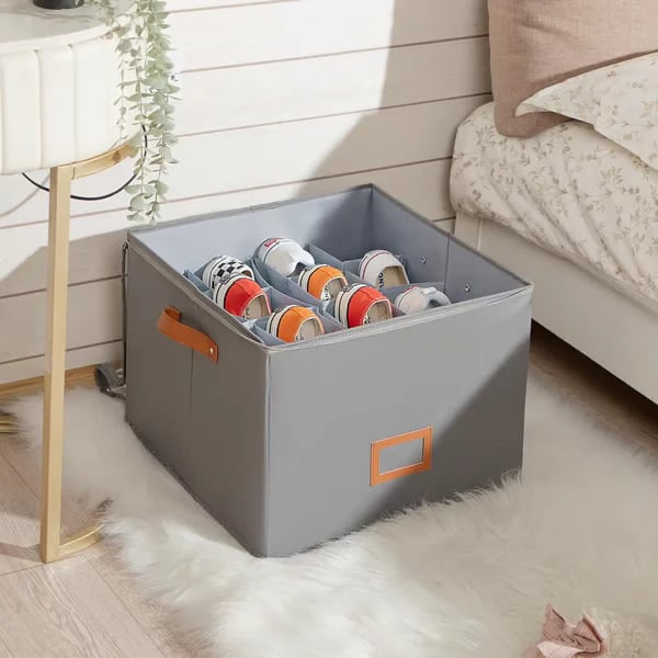 ⏳Limited time 50% off💥Oxford Fabric Foldable Design Shoe Organizer, Storage Box