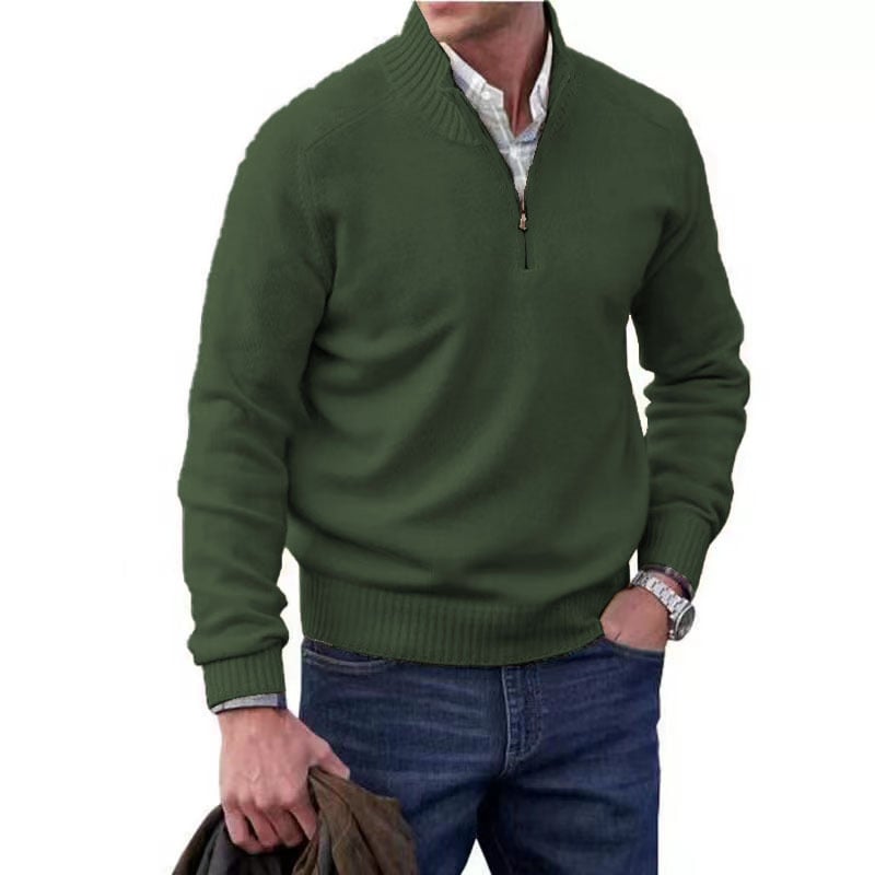 Men's Zipper Basic Sweater