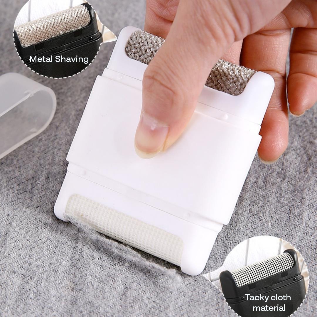 🏆Hot Selling⚡Creative Double-headed Lint Remover Manual Pilling Shaver Portable Sweater Pilling Shaver for Coats