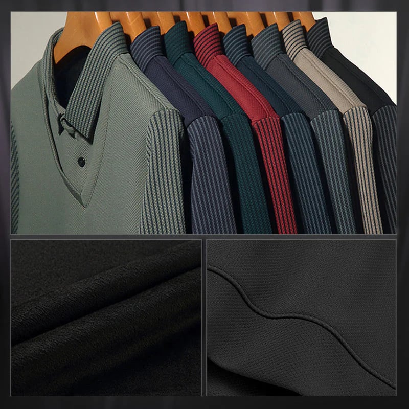 🔥Hot Sale-49% OFF🔥Men's Lapel Faux Two-Piece Knitted Shirt