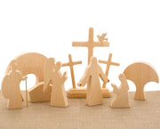 Jesus Tomb-Easter Scene Wooden Decoration