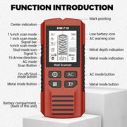 💯 Limited Time Half Price - 6-in-1 Multi-Function Handheld HD LCD Display Wall Metal Detector