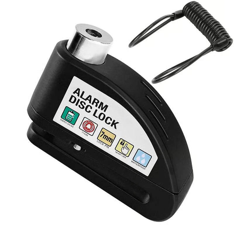 🔒 Motorcycle/Bicycle Disc Brake Lock with Alarm | Instant Security, Effective Deterrent 🚨