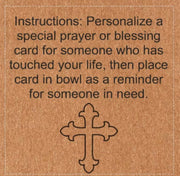 Prayer Bowl Dough Bowl Cross religious gifts